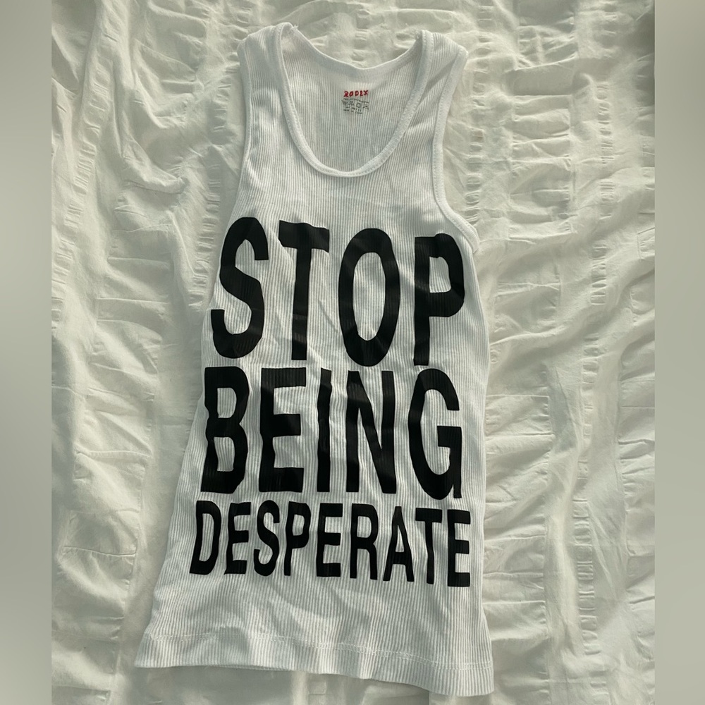 Paris Hilton Inspired “Stop Being Desperate” Tank